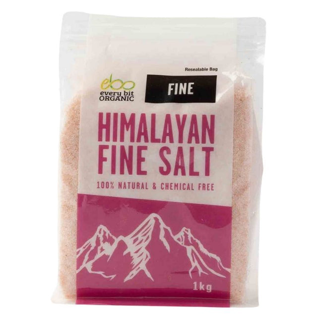 EVERY BIT ORGANIC - EVERY BIT ORGANIC HIMALAYAN PINK ROCK SALT FINE 1KG