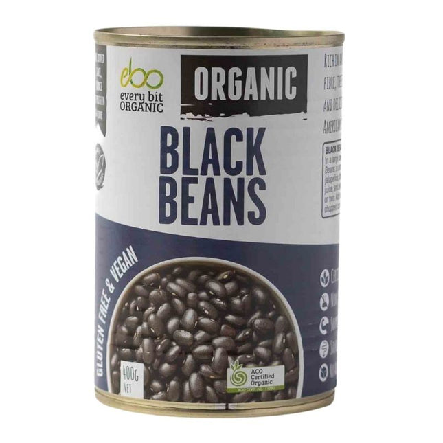 EVERY BIT ORGANIC - EVERY BIT ORGANIC BLACK BEANS 400G