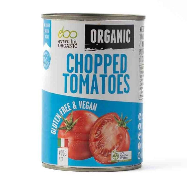 EVERY BIT ORGANIC - EVERY BIT ORGANIC CHOPPED TOMATOES 400G