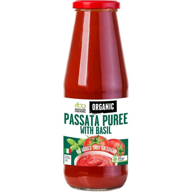 EVERY BIT ORGANIC - EVERY BIT ORGANIC PASSATA PUREE WITH BASIL 680G