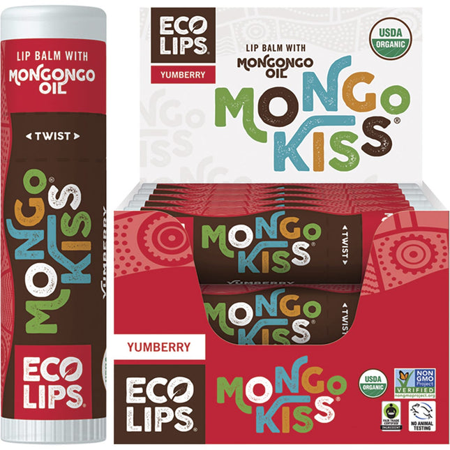 ECO LIPS - LIP BALM DISPLAY MONGO KISS YUMBERRY 15X7G