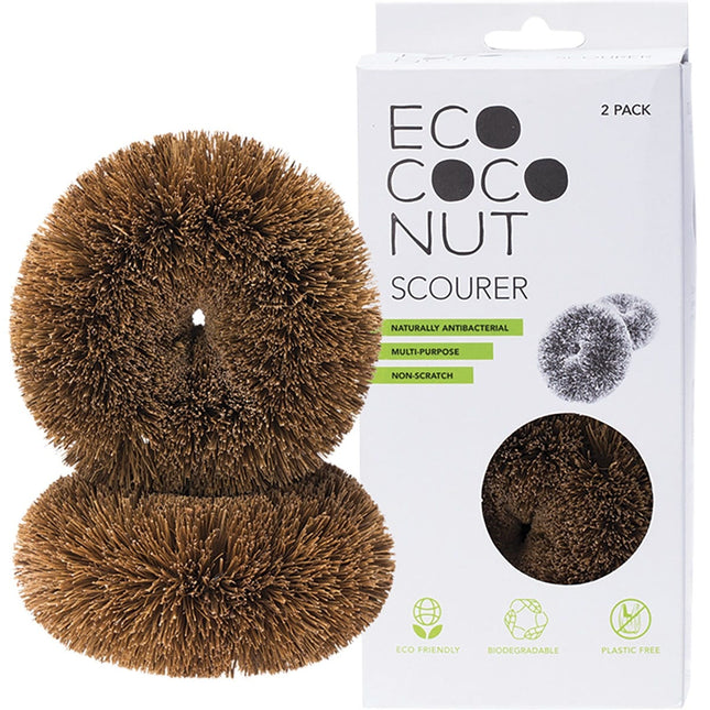 Ecococonut - Coconut Fibre Scourer - 2pk
