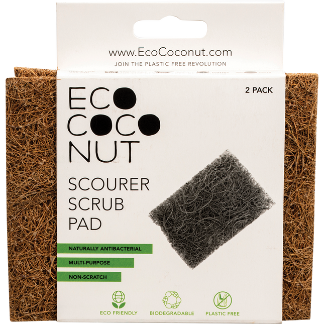 Ecococonut Scourer Scrub Pads 2pk