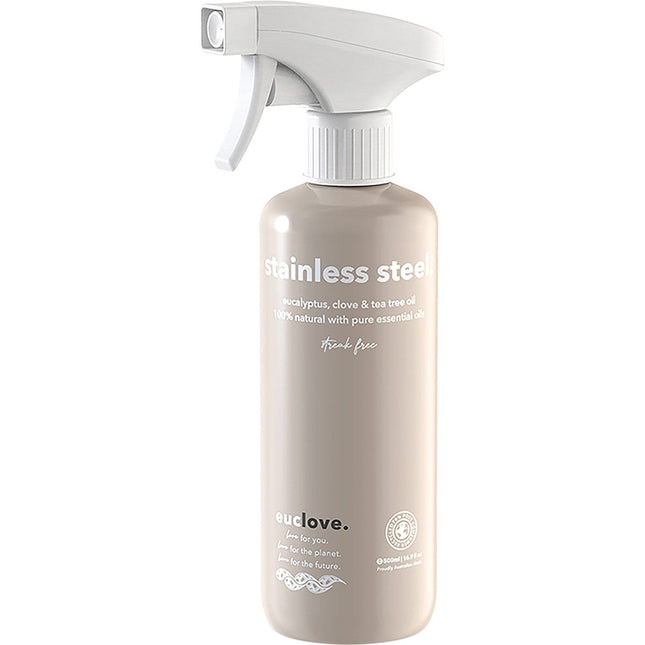 Euclove - Stainless Steel Cleaner Eucalyptus, Clove & Tea Tree - 500ml