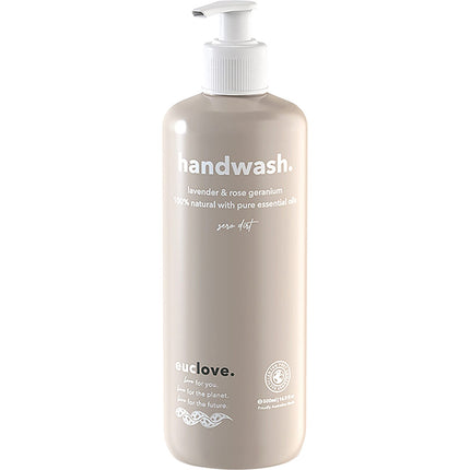 EUCLOVE Hand Wash Lavender & Rose Geranium 500ml