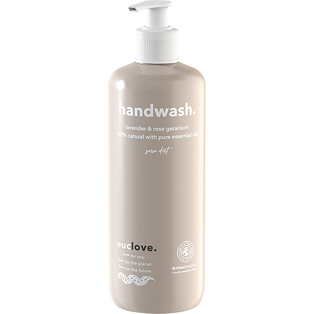 EUCLOVE Hand Wash Lemongrass, Palmarosa & Cedarwood 500ml
