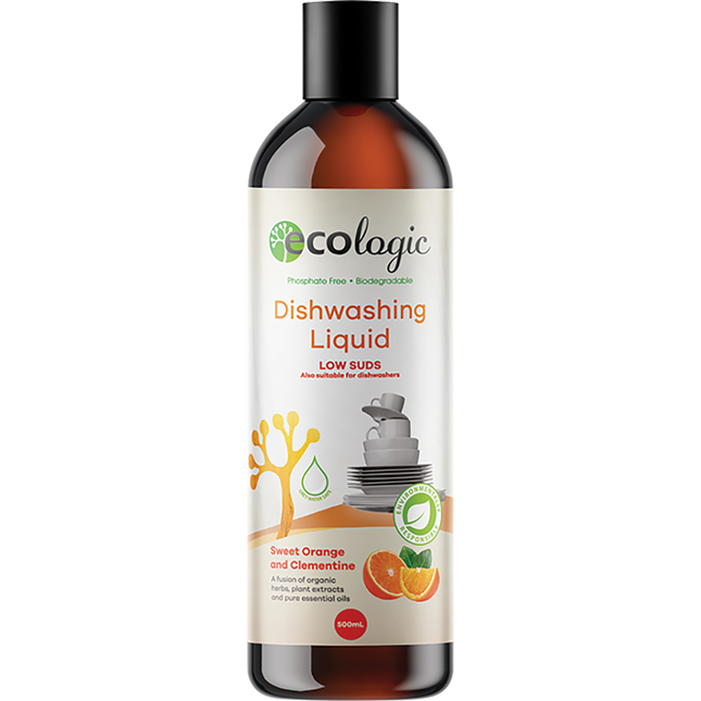 Ecologic Dishwashing Liquid Sweet Orange & Clementine 500ml