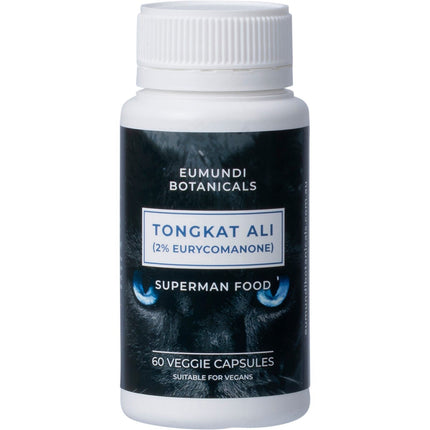 EUMUNDI BOTANICALS Tongkat Ali 2% Eurycomanone 60 Caps | Protein Powder