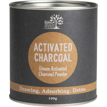 EDEN HEALTHFOODS Activated Charcoal Steam Activated Charcoal Powder 100g | Face Mask