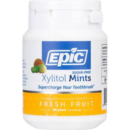 EPIC Xylitol Dental Mints Fresh Fruits 180pcs | Oral Care