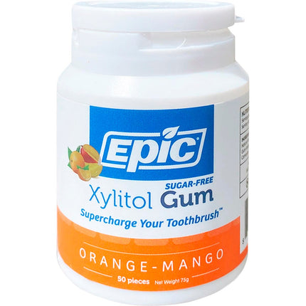 EPIC Xylitol Chewing Gum Orange-mango 50pcs | Baking Ingredient