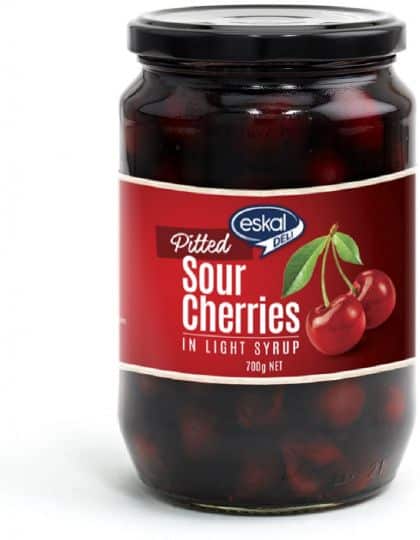 ESKAL DELI PITTED SOUR CHERRIES IN LIGHT SYRUP 700G