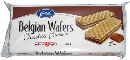 ESKAL REDUCED SUGAR BELGIAN CHOCOLATE WAFER 200G