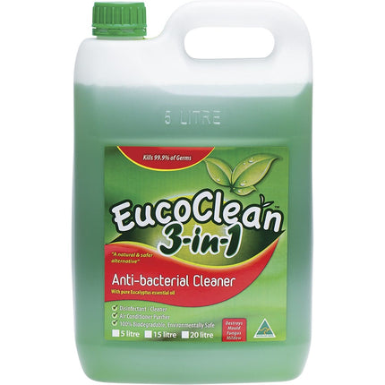 EUCOCLEAN Anti-bacterial Cleaner 3-in-1 Eucalyptus 5L | Cleaning Spray
