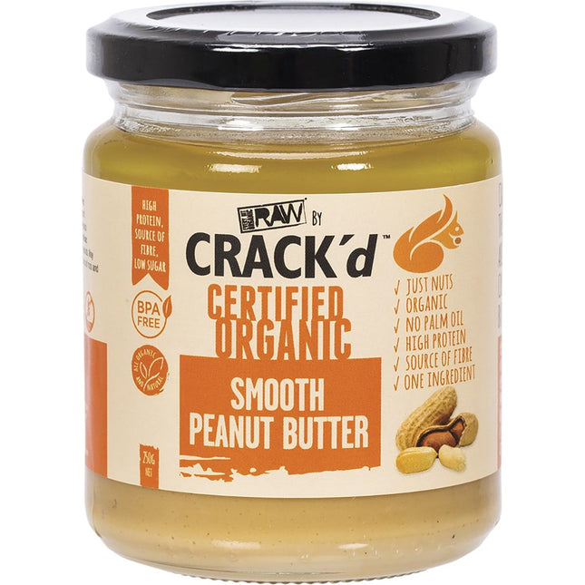 Every Bit Organic - Crack'd Smooth Peanut Butter - 250g