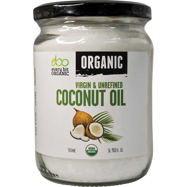 Every Bit Organic - Coconut Oil Virgin & Unrefined - 500ml