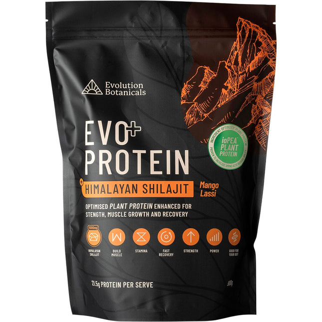 Evolution Botanicals - EVO+ Protein + Himalayan Shilajit Mango Lassi - 900g