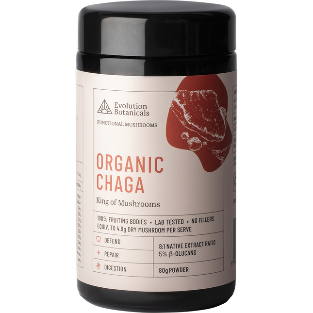 Evolution Botanicals Organic Chaga King of Mushrooms 80g