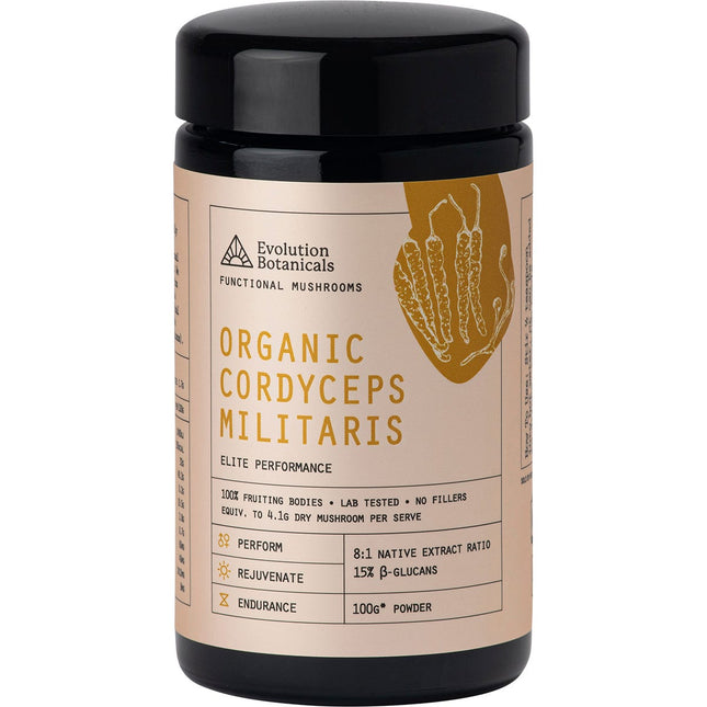 Evolution Botanicals - Organic Cordyceps Militaris Elite Performance - 100g