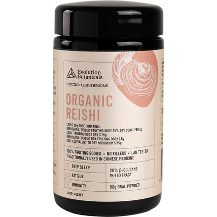EVOLUTION BOTANICALS Organic Reishi 90g | Mushroom Supplement