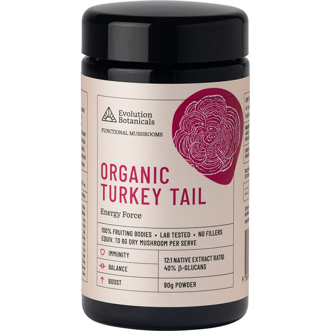 EVOLUTION BOTANICALS Organic Turkey Tail Energy Force 90g | Energy Supplement
