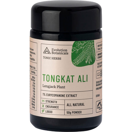 EVOLUTION BOTANICALS Tongkat Ali Longjack Plant 50g | Herbal Supplement