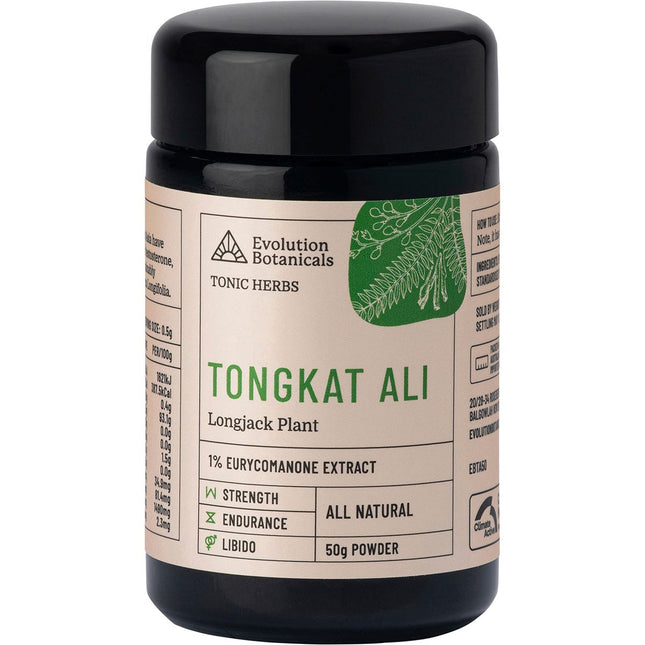 EVOLUTION BOTANICALS Tongkat Ali Longjack Plant 50g | Herbal Supplement
