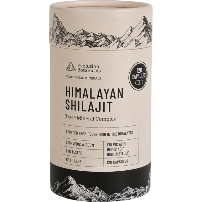Evolution Botanicals Himalayan Shilajit Trace Mineral Complex 120 Caps