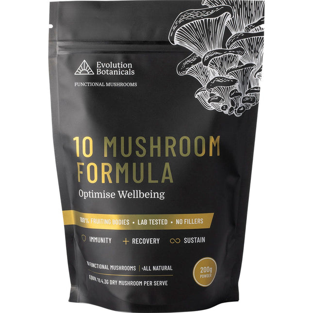 10 mushroom formula optimise wellbeing, 200g