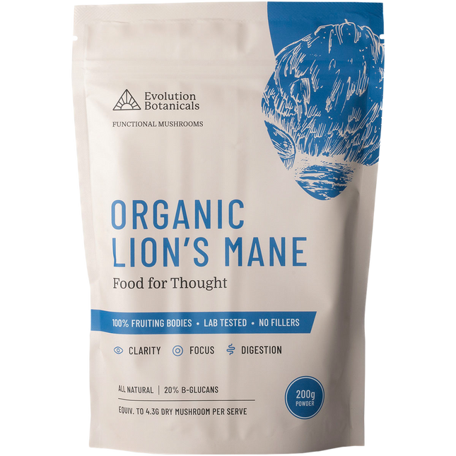 Evolution Botanicals Organic Lion's Mane Food For Thought 200g