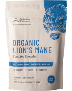 EVOLUTION BOTANICALS Organic Lion's Mane Food for Thought 200g | Herbal Tea