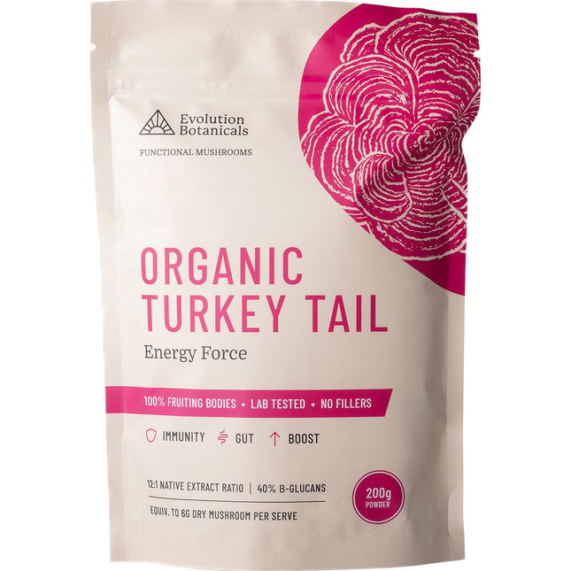 EVOLUTION BOTANICALS Organic Turkey Tail Energy Force 200g | Energy Supplement
