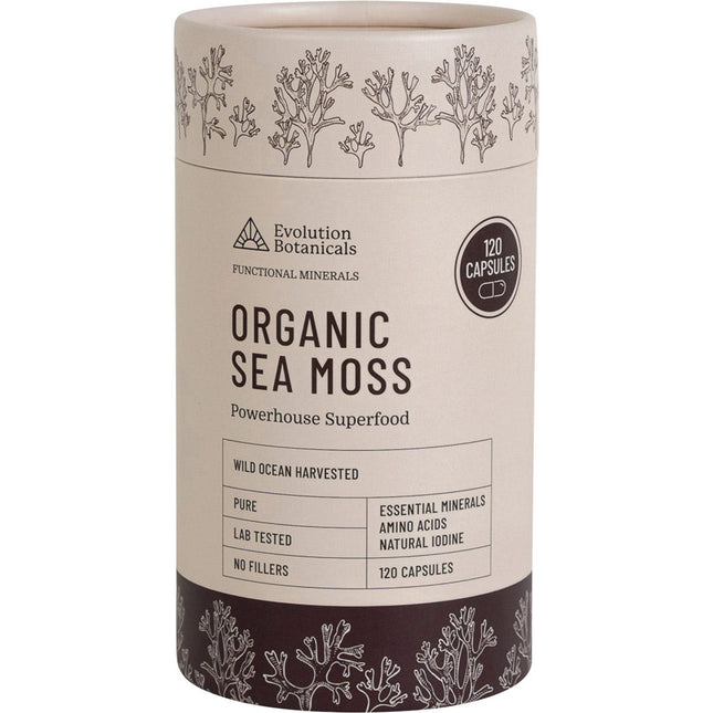 EVOLUTION BOTANICALS Organic Sea Moss 120 Caps | Nuts & Seeds