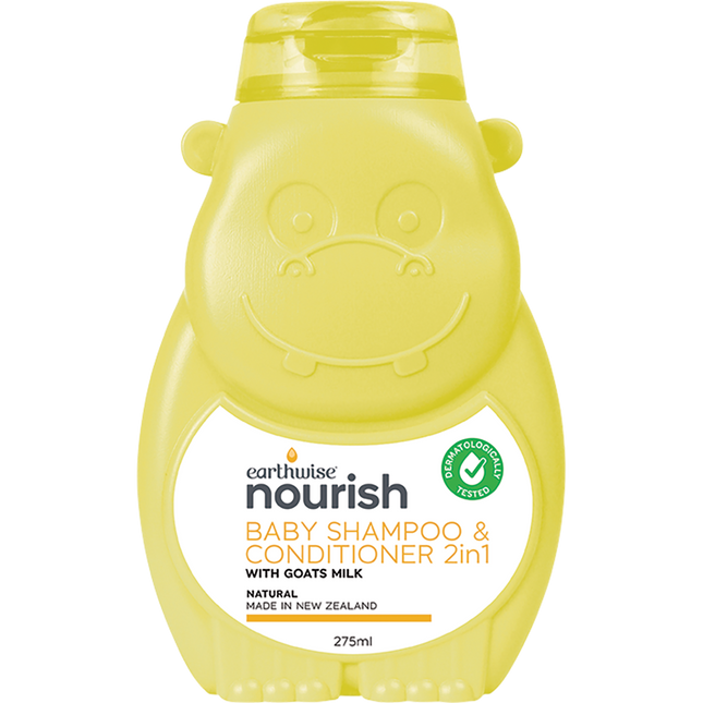Naturely Nourish Hippo Baby Shampoo & Conditioner 2in1 275ml