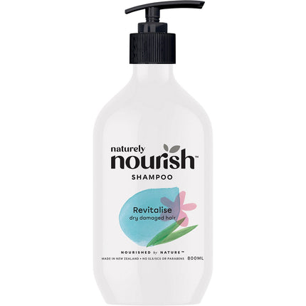 NATURELY NOURISH Shampoo Revitalise Dry Damaged Hair 800ml