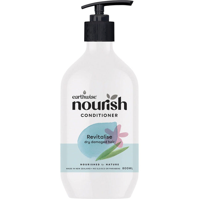 EARTHWISE NOURISH Conditioner Revitalise Dry Damaged Hair 800ml | Hair Conditioner