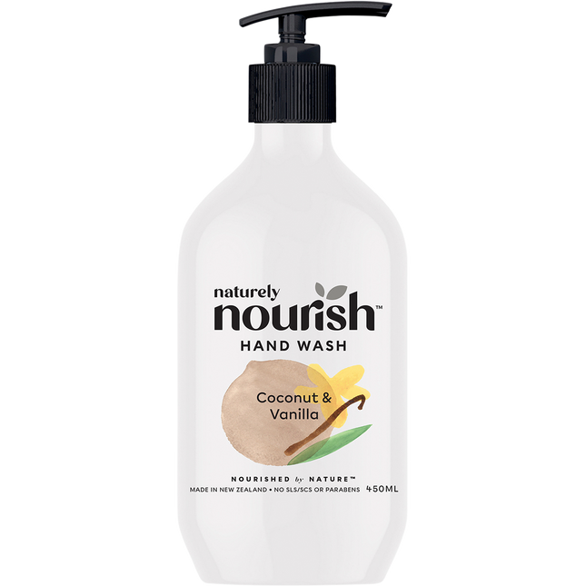 Naturely Nourish Hand Wash Coconut & Vanilla 450ml