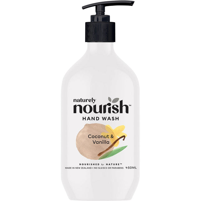 NATURELY NOURISH Hand Wash Coconut & Vanilla 450ml | Reusable Coffee Cup