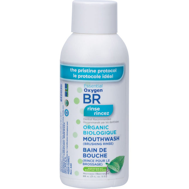 ESSENTIAL OXYGEN - TOOTHPASTE/MOUTHWASH BRUSHING RINSE PEPPERMINT
