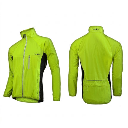MENS STOWAWAY RAIN JACKET - FUNKIER, Lulno, Watrerproof, Yellow, Size XS