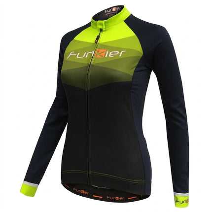 Jersey, WOMENS, FUNKIER, Winter-weight, Long Sleeve,BLACK, XS, SPOLETO