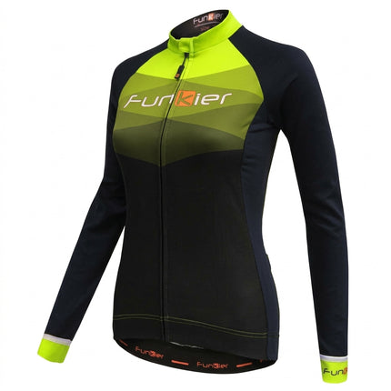 Jersey, WOMENS, FUNKIER, Winter-weight, Long Sleeve,BLACK, XL, SPOLETO
