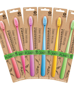 NFCO. Bio Toothbrush Soft Single Assortment Neon x8 | Oral Care