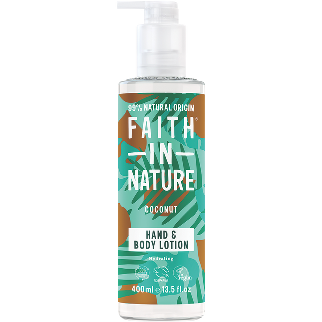 Faith In Nature Hand & Body Lotion Hydrating Coconut 400ml
