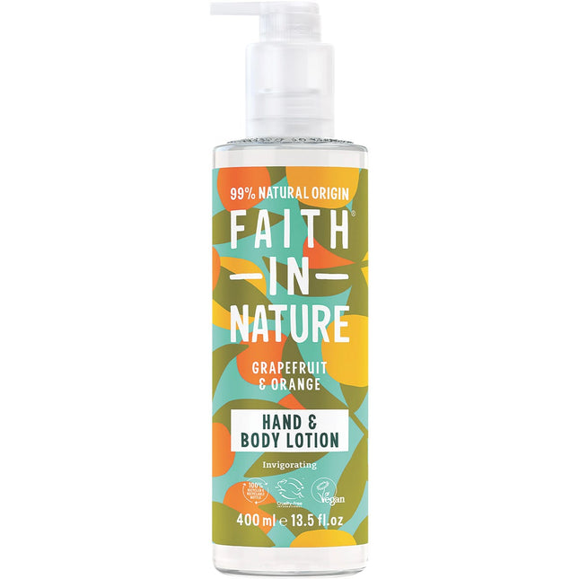 Faith In Nature - Hand & Body Lotion Invigorating Grapefruit & Orange - 400ml