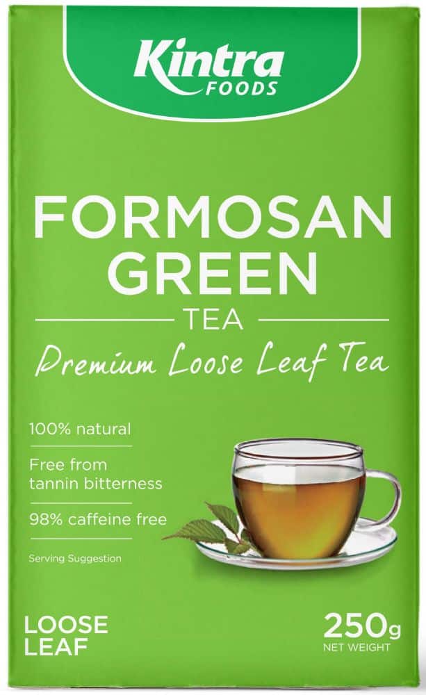 KINTRA FOODS FORMOSAN GREEN TEA LOOSE LEAF 250G