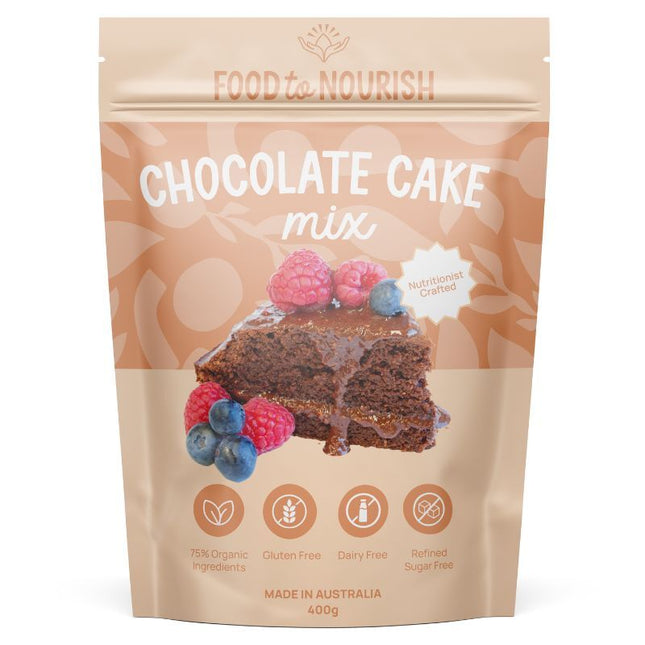 FOOD TO NOURISH DECADENT CHOCOLATE CAKE MIX 400G