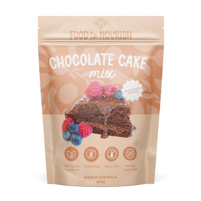 FOOD TO NOURISH CAKE MIX CHOCOLATE 400G
