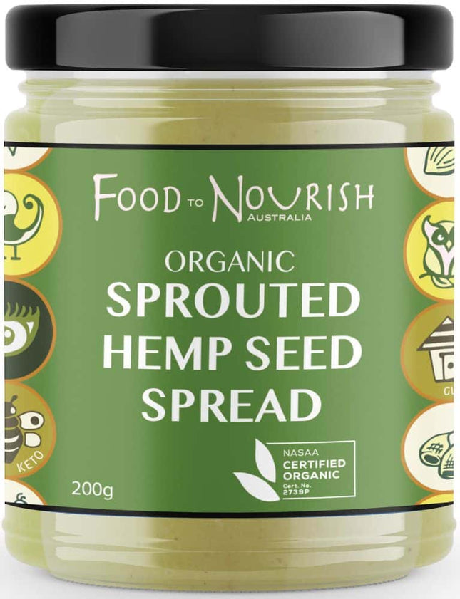 FOOD TO NOURISH SPREAD SPROUTED HEMP SEED 200G