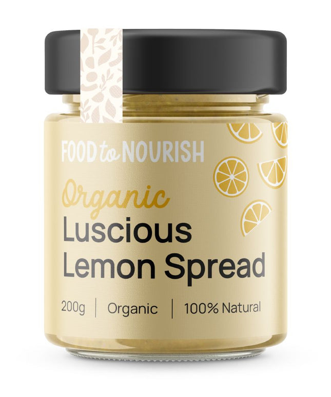 FOOD TO NOURISH SPREAD SPROUTED LUSCIOUS LEMON 200G